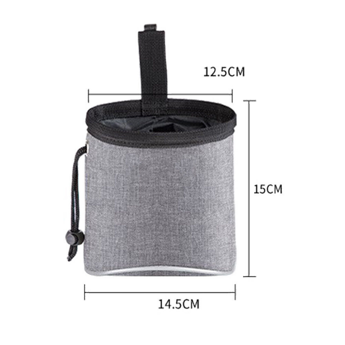 Measurements of dog training pouch